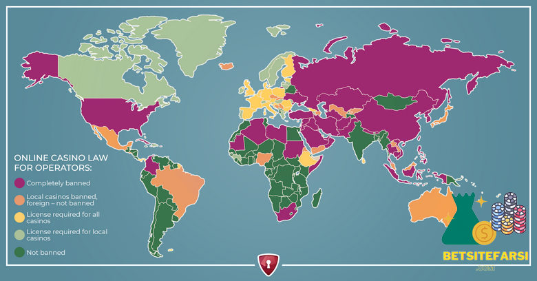 کشور های مجاز شرط بندی