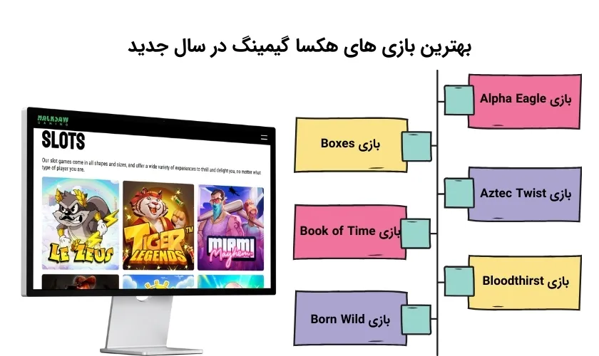 بازی های برتر سال جدید هکسا گیمینگ