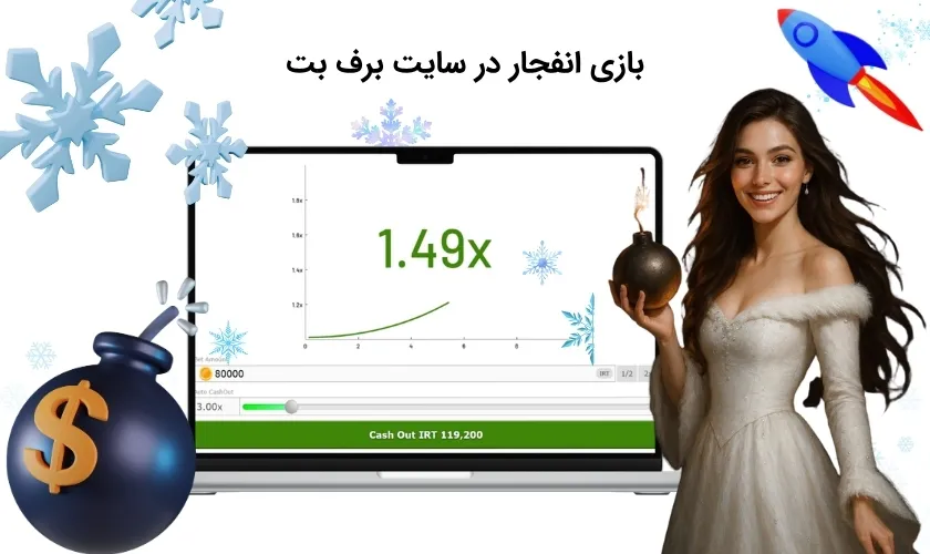 بررسی بازی انفجار سایت برف بت