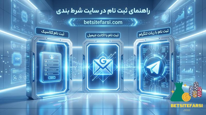 راهنمای ثبت نام در سایت شرط بندی